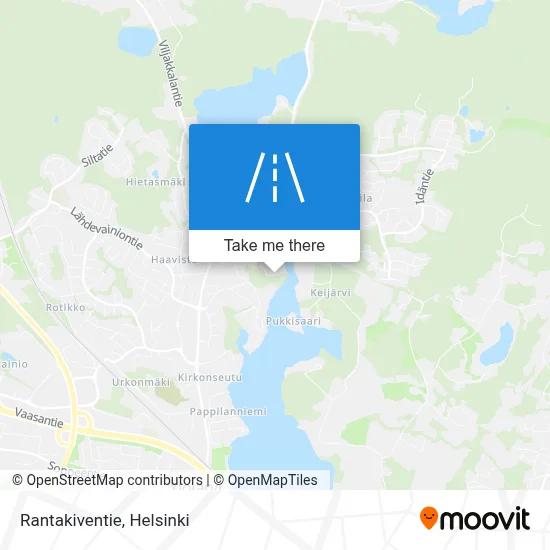 Rantakiventie map