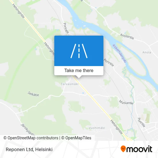 Reponen Ltd map
