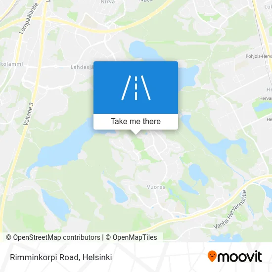 Rimminkorpi Road map
