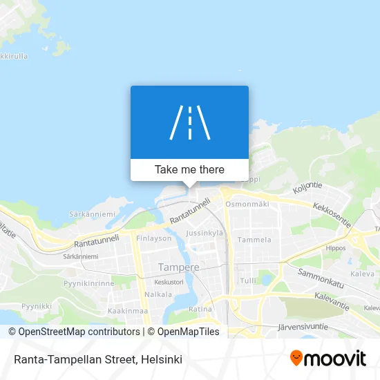 Ranta-Tampellan Street map