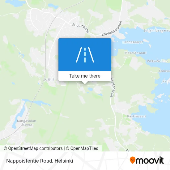 Nappoistentie Road map