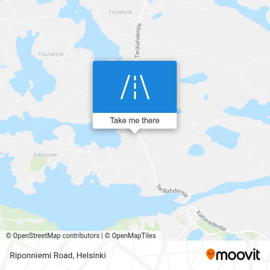 Riponniemi Road map