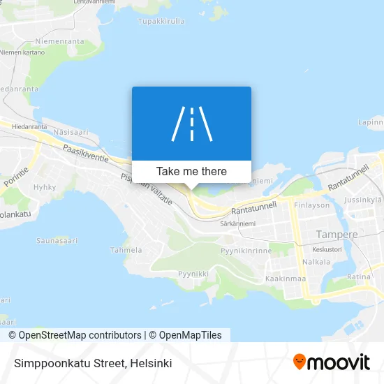 Simppoonkatu Street map