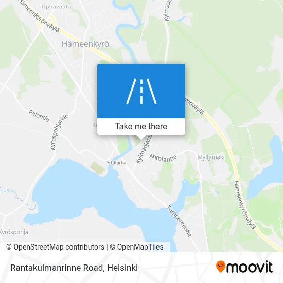 Rantakulmanrinne Road map