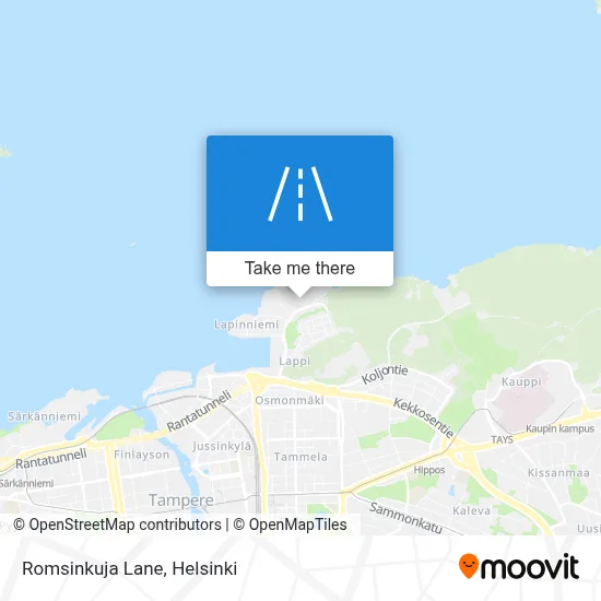 Romsinkuja Lane map