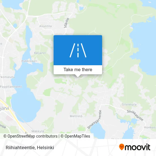 Riihiahteentie map