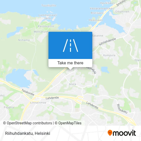 Riihuhdankatu map
