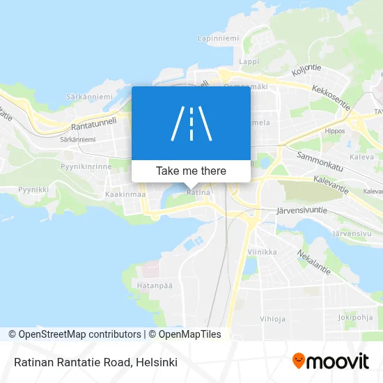 Ratinan Rantatie Road map