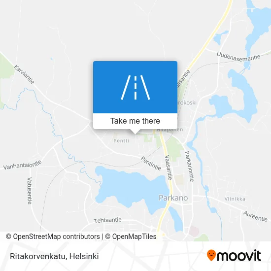 Ritakorvenkatu map