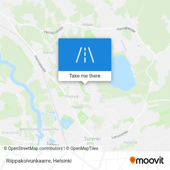 Riippakoivunkaarre map