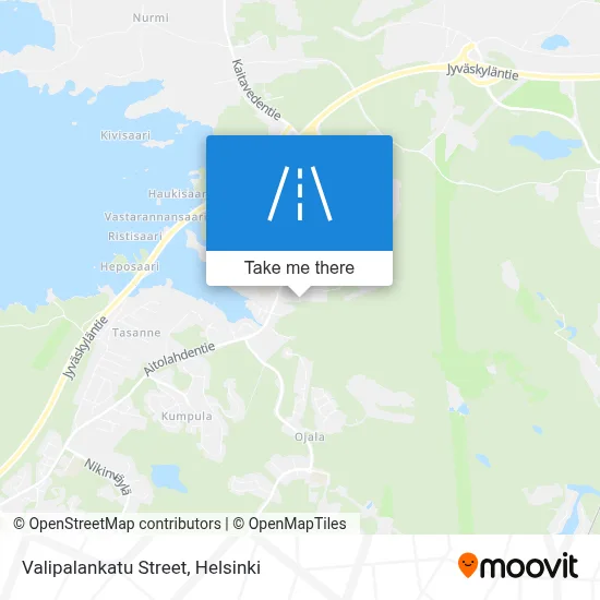 Valipalankatu Street map