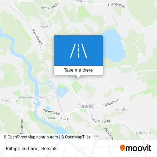 Riihipolku Lane map
