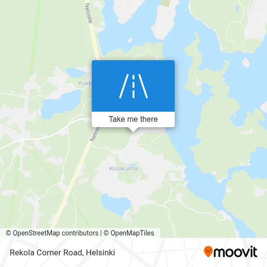 Rekola Corner Road map