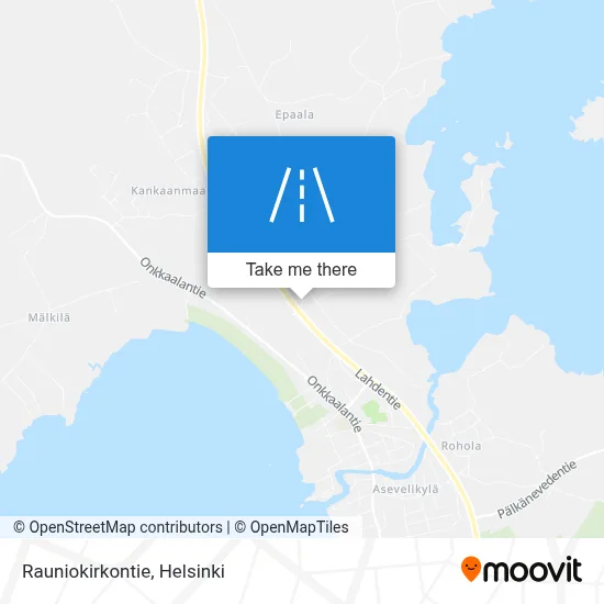 Rauniokirkontie map