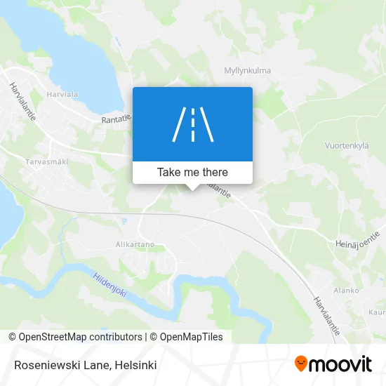 Roseniewski Lane map