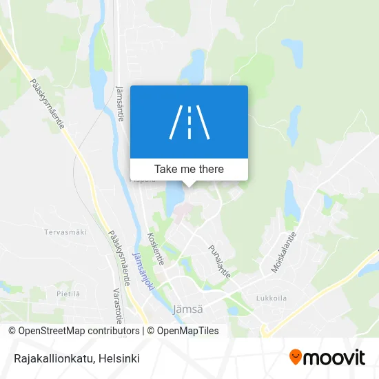 Rajakallionkatu map