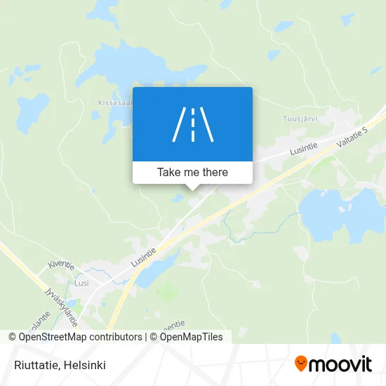 Riuttatie map