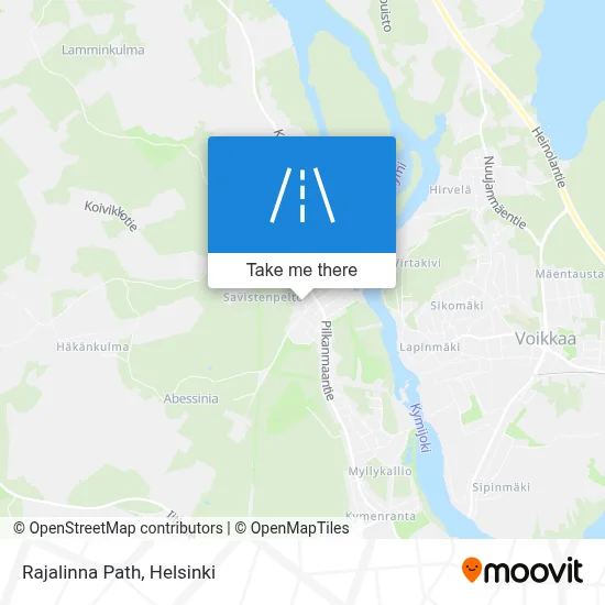 Rajalinna Path map