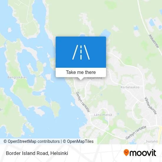 Border Island Road map
