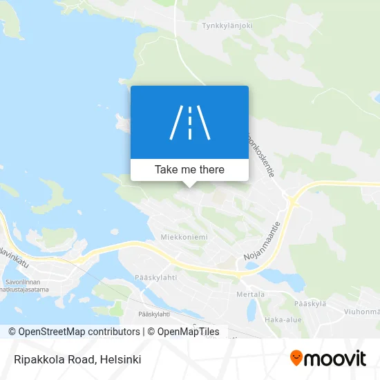 Ripakkola Road map