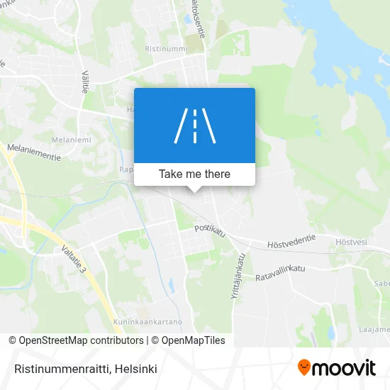 Ristinummenraitti map