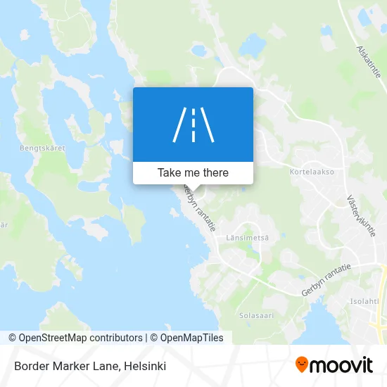 Border Marker Lane map