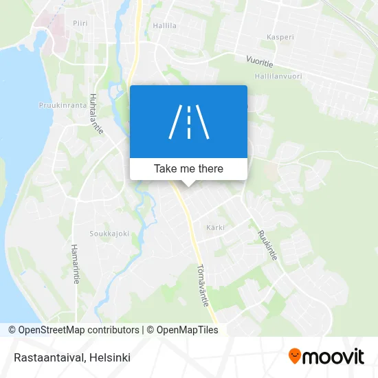 Rastaantaival map