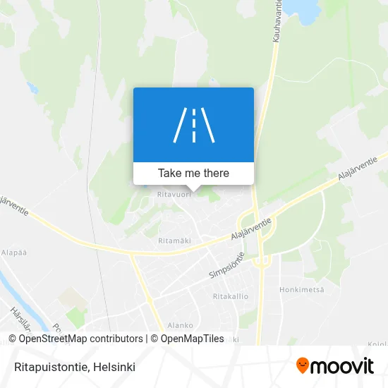 Ritapuistontie map