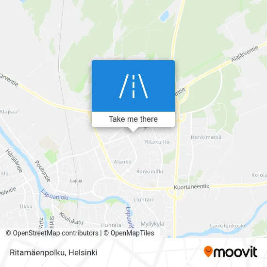 Ritamäenpolku map