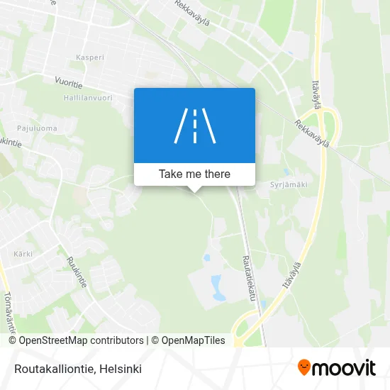 Routakalliontie map