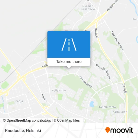 Raudustie map
