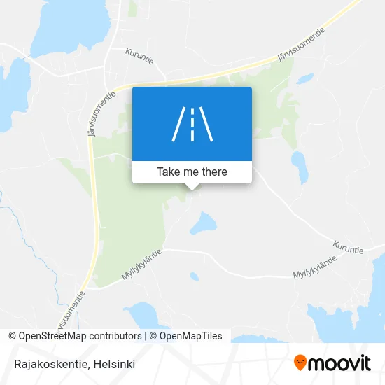 Rajakoskentie map