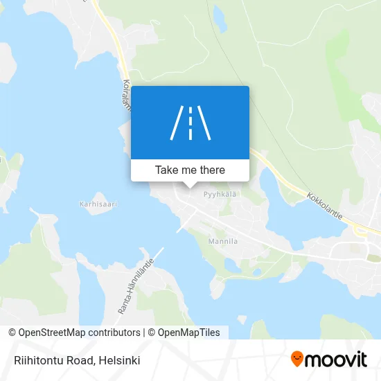 Riihitontu Road map