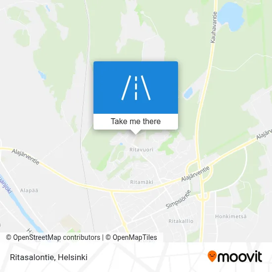 Ritasalontie map