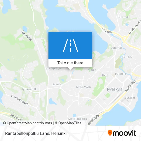 Rantapellonpolku Lane map