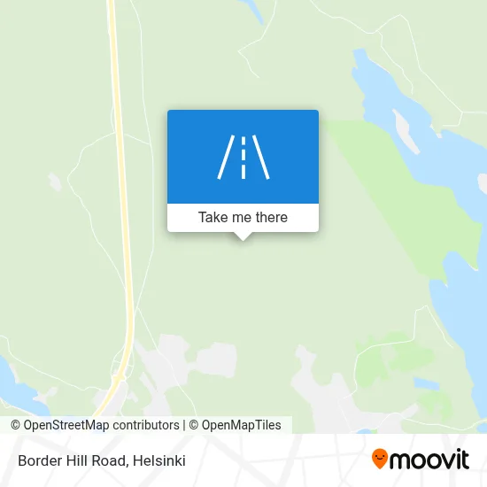 Border Hill Road map