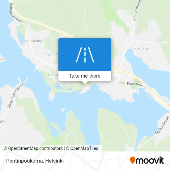 Pentinpoukama map