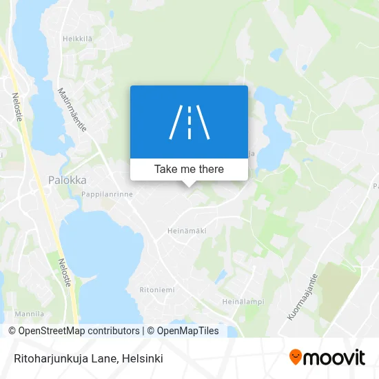 Ritoharjunkuja Lane map