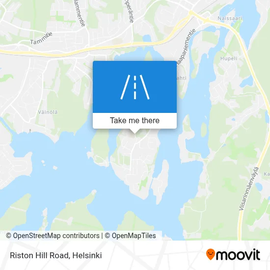 Riston Hill Road map