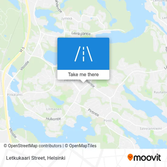 Letkukaari Street map