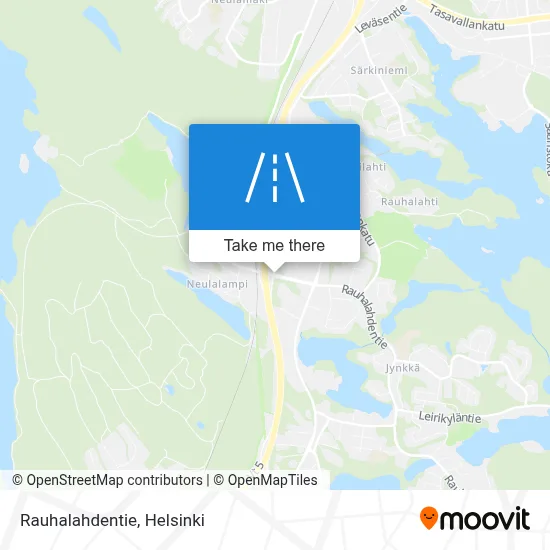 Rauhalahdentie map