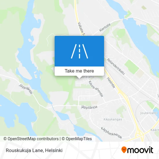 Rouskukuja Lane map