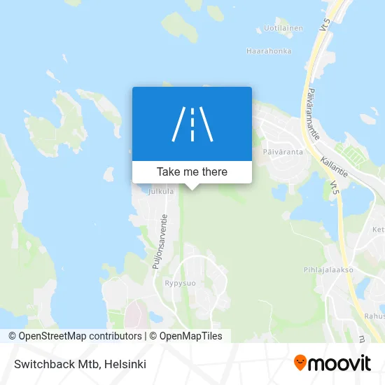 Switchback Mtb map