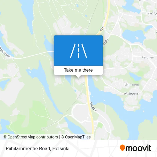 Riihilammentie Road map