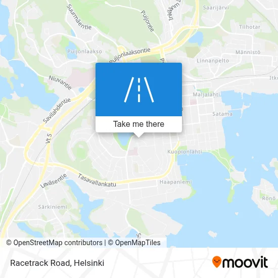 Racetrack Road map