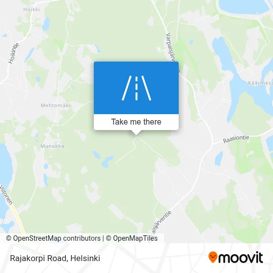 Rajakorpi Road map