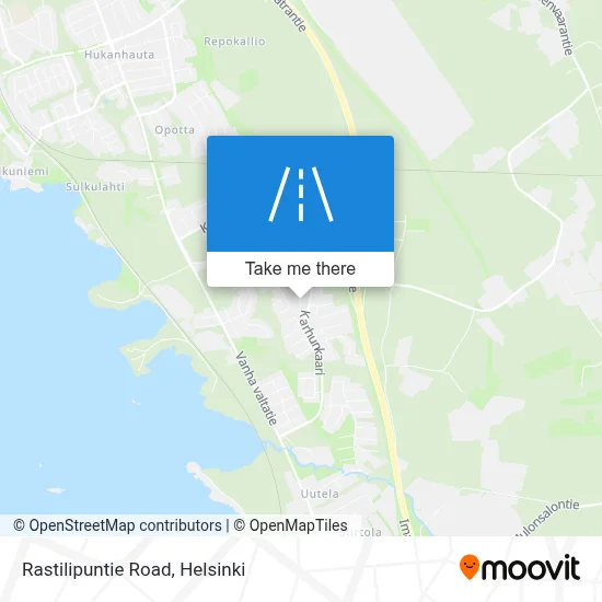 Rastilipuntie Road map