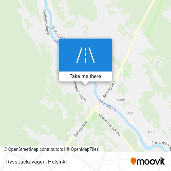 Ryssbackavägen map