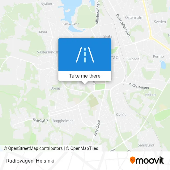 Radiovägen map