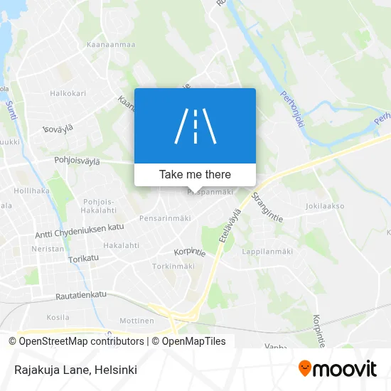 Rajakuja Lane map